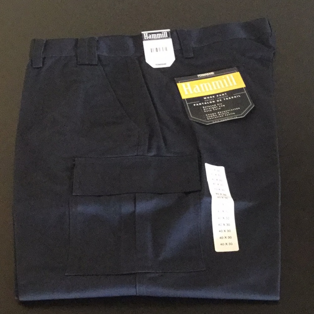 NEW Hammill navy blue Cargo Pants- Unisex - Picture 3 of 8